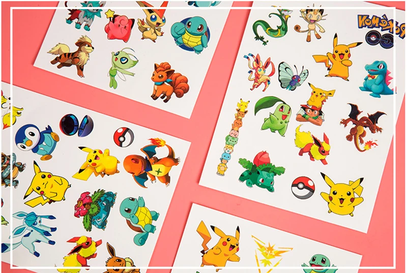 3PCS Original Tattoo Stickers Waterproof Sticker Funny Cartoon Girls Christmas Birthday Gift Reward Toy