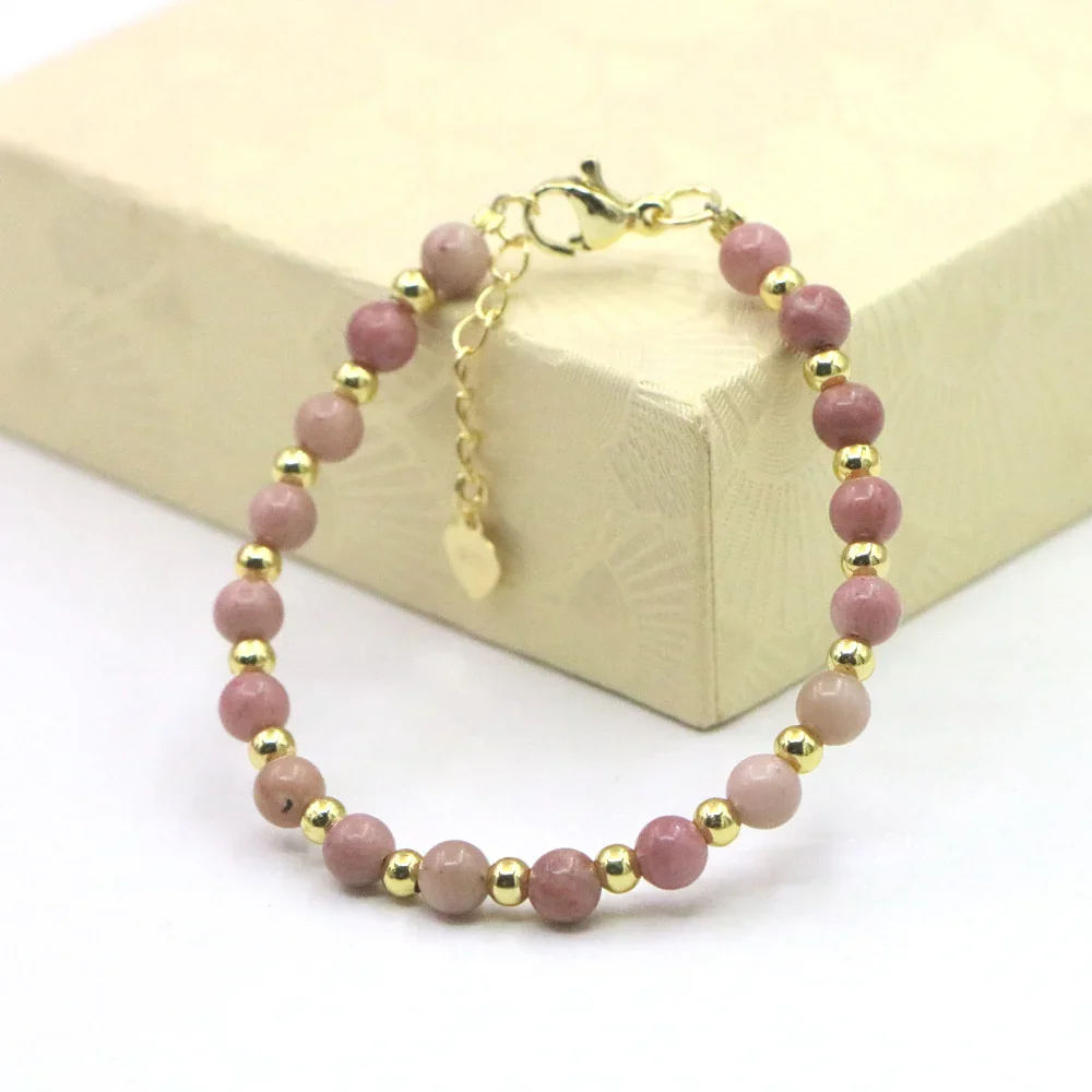 Charm Lovely Baby Baptism Bracelet Natural Stone Crystal Lobster Clasp Parts Yoga Christmas Wedding Girls Gift Jewelry Fashion