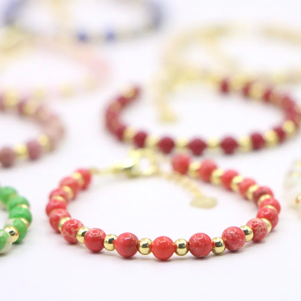 Charm Lovely Baby Baptism Bracelet Natural Stone Crystal Lobster Clasp Parts Yoga Christmas Wedding Girls Gift Jewelry Fashion