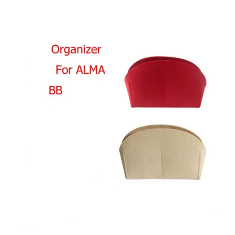 For Alma BB Bag Insert Organizer Makeup Small Handbag Organize Inner Purse Portable Cosmetic Bing Shell Bag Organizer Christmas