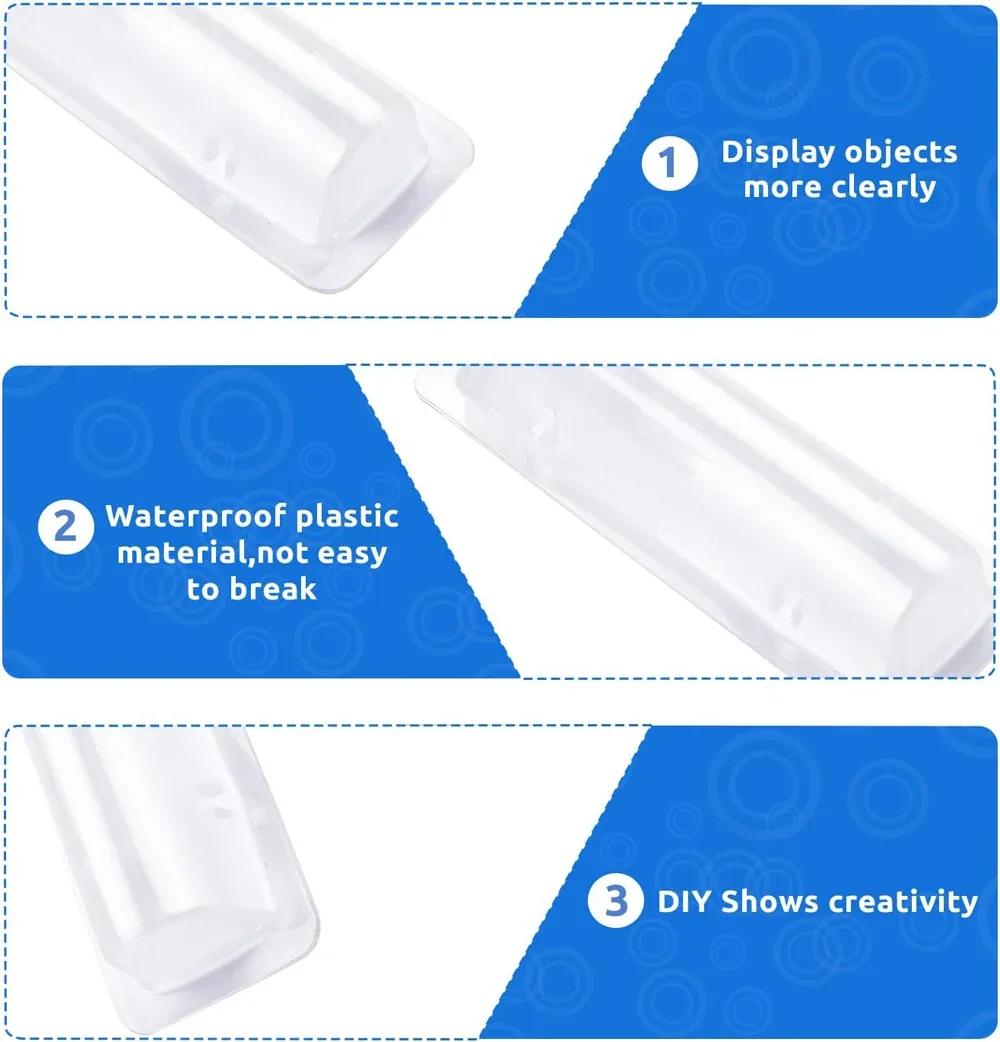 50/100pcs Money Card Holder With Sticker Plastic Dome Lip Balm Waterproof Clear Cash Pouch DIY Gift for Graduation Christmas