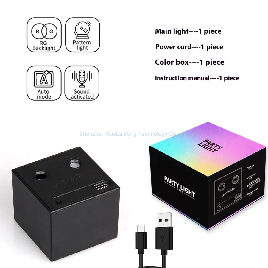 Rechargeable Battery R&G Laser Projector Disco DJ Light 64 Patterns Dance Bar Party Car Effect Christmas Decorate Stage Lamp E01