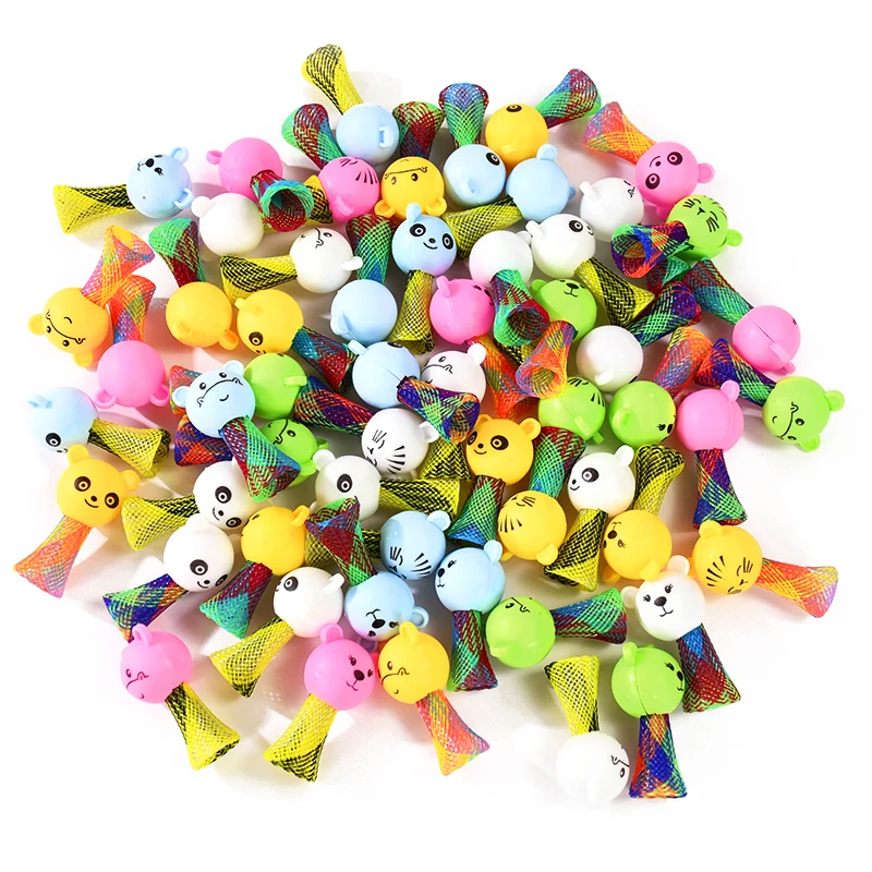 10/20Pcs Cartoon Animal Jumping Doll Toys Kids Birthday Party Favors Goodie Bag Piniata Filler Christmas Gift School Prizes Game