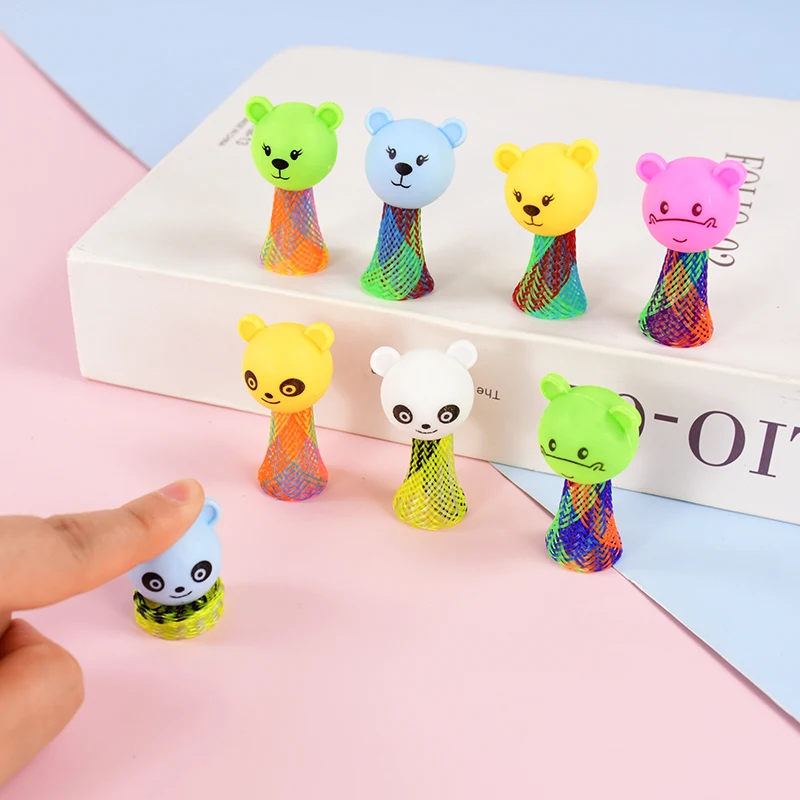 10/20Pcs Cartoon Animal Jumping Doll Toys Kids Birthday Party Favors Goodie Bag Piniata Filler Christmas Gift School Prizes Game