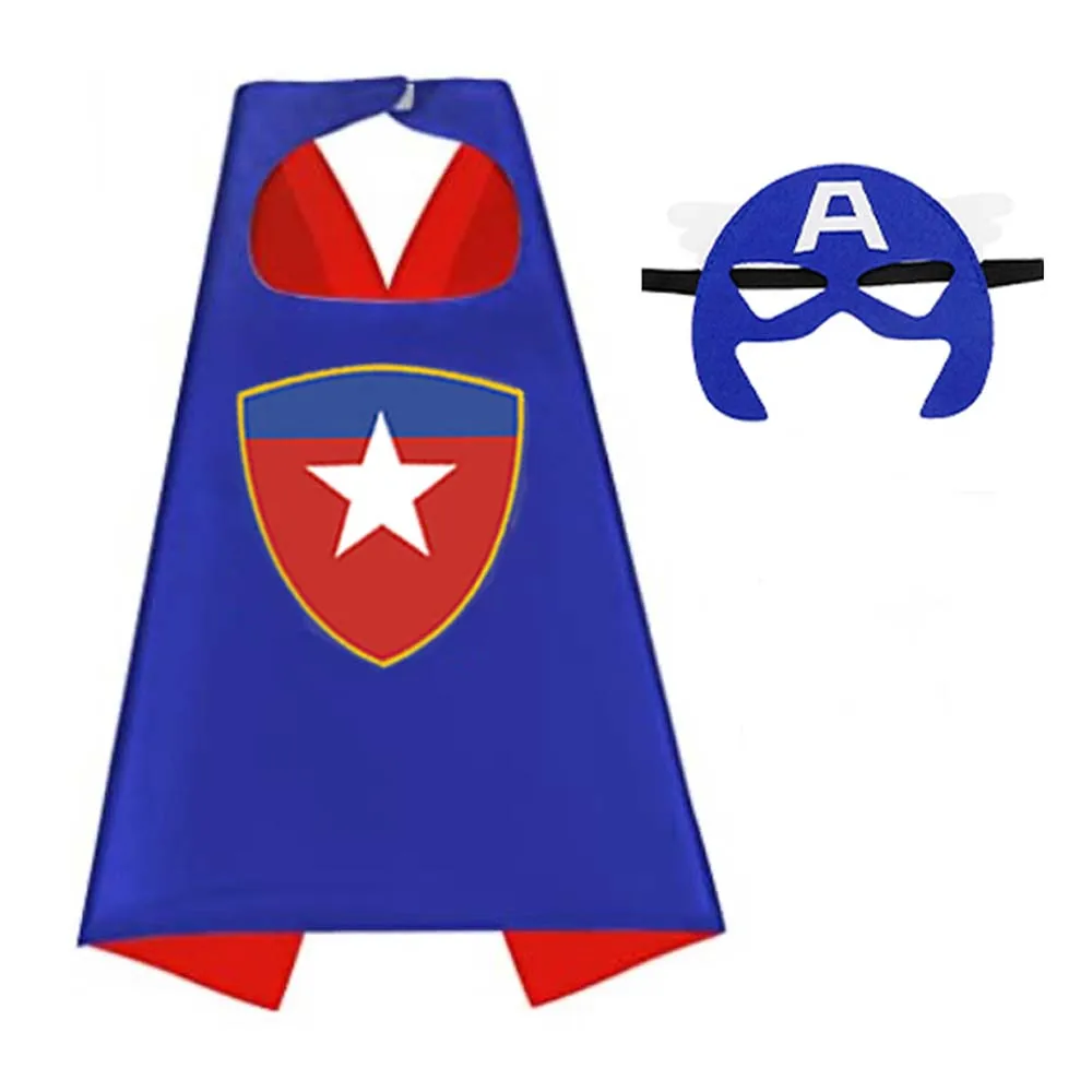 8 sets Superhero Capes for Cool Halloween Christmas Costume Cosplay Festival Party Supplies Favors Dress Up for boys girls