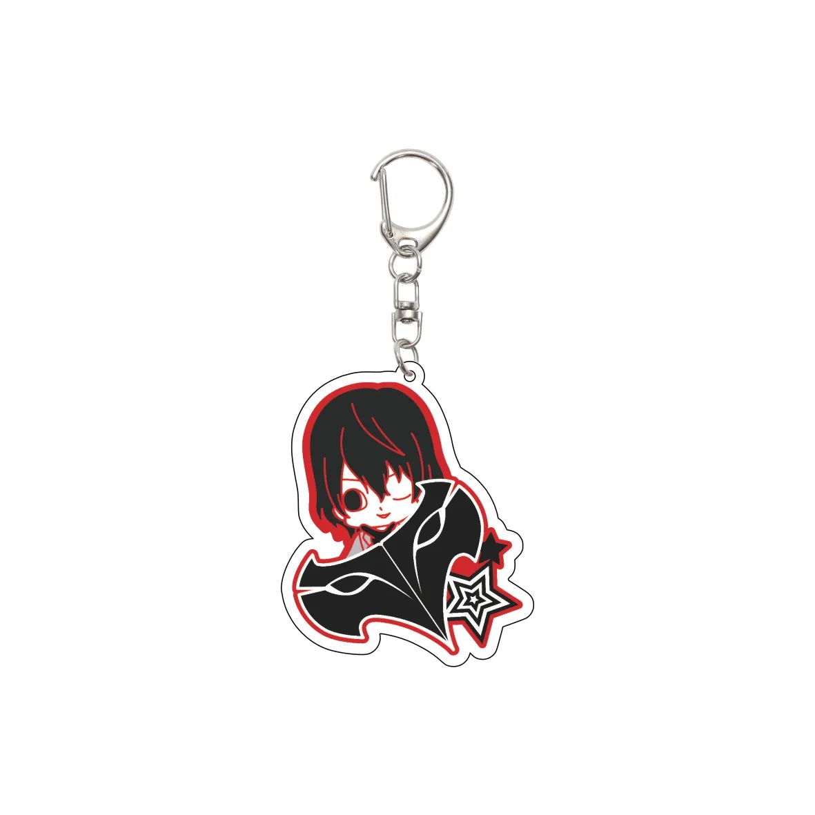 55MM Games Keychain Futaba Sakura Ann Takamaki Morgana Amamiya Ren Key Chain Acrylic Model Plate Christmas Gifts