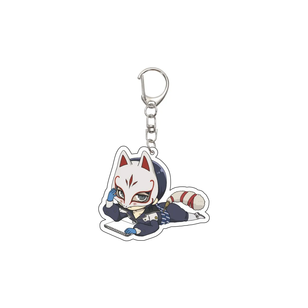 55MM Games Keychain Futaba Sakura Ann Takamaki Morgana Amamiya Ren Key Chain Acrylic Model Plate Christmas Gifts