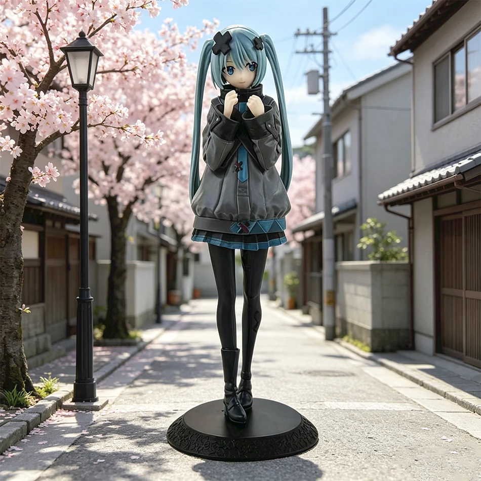 Hatsune Miku New In Stock In A World With Closed Windows Collectible Anime Action Kwaii Miku Figures Model Toys Christmas Gifts