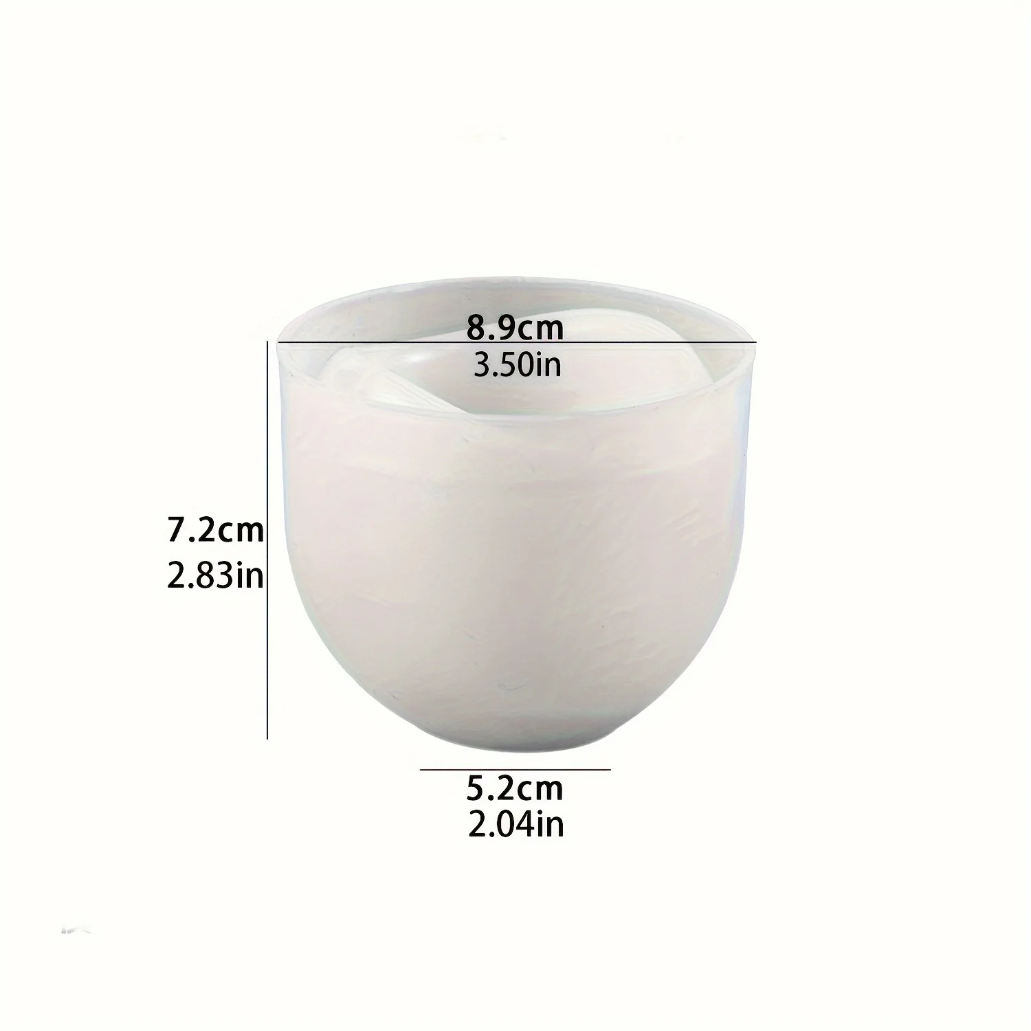 1pc Silicone Mold for Curved Candle Cups, Featuring a Hybrid Shape Ideal for Creating Candle Holders for Christmas And Easte