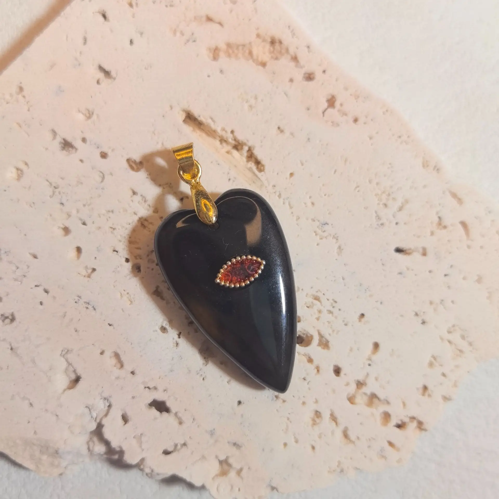1pc Romantic Heartshape Natural Stone Pendant Green Aventurine Opal Stone Pendant for Women Jewelry Christmas Gift