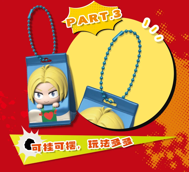 Animation SAKAMOTOS Days Mini Blind Box Figure Takeout Bag Model Backpack Pendants Desk Ornaments Chidren Christmas Gifts