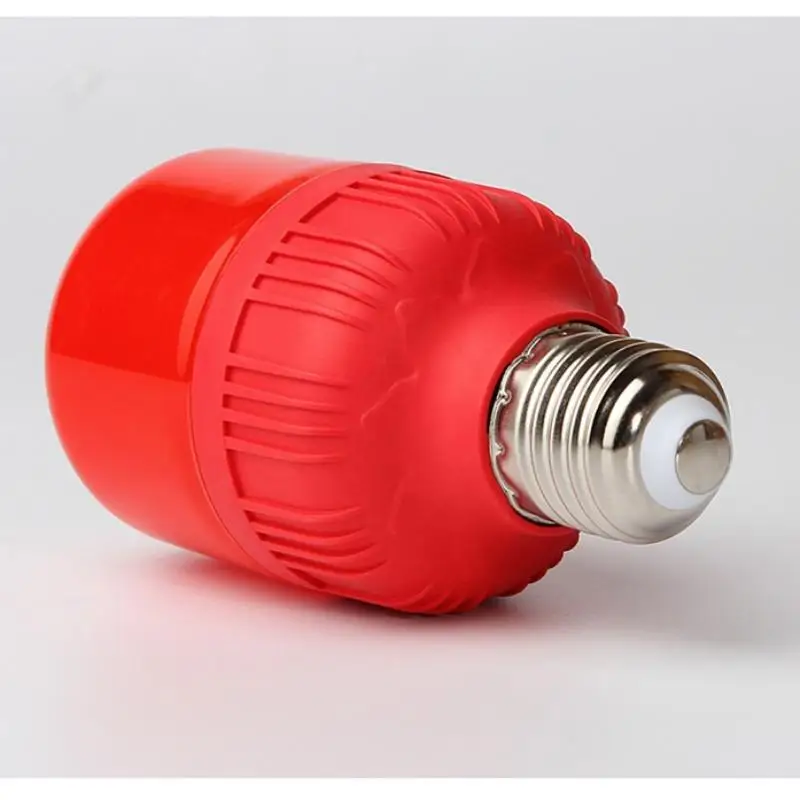 High Power Red LED Light Bulb E27/B22 AC 220V 5W 10W 15W 30W High Brightness Spot Light Festive New Year Bulb Christmas Lights