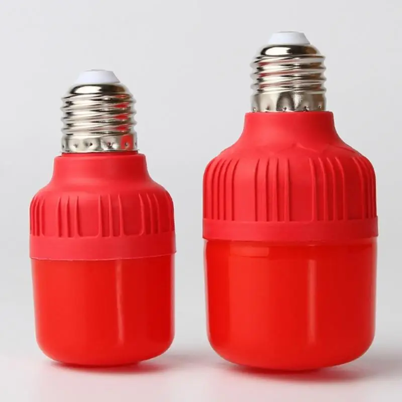 High Power Red LED Light Bulb E27/B22 AC 220V 5W 10W 15W 30W High Brightness Spot Light Festive New Year Bulb Christmas Lights