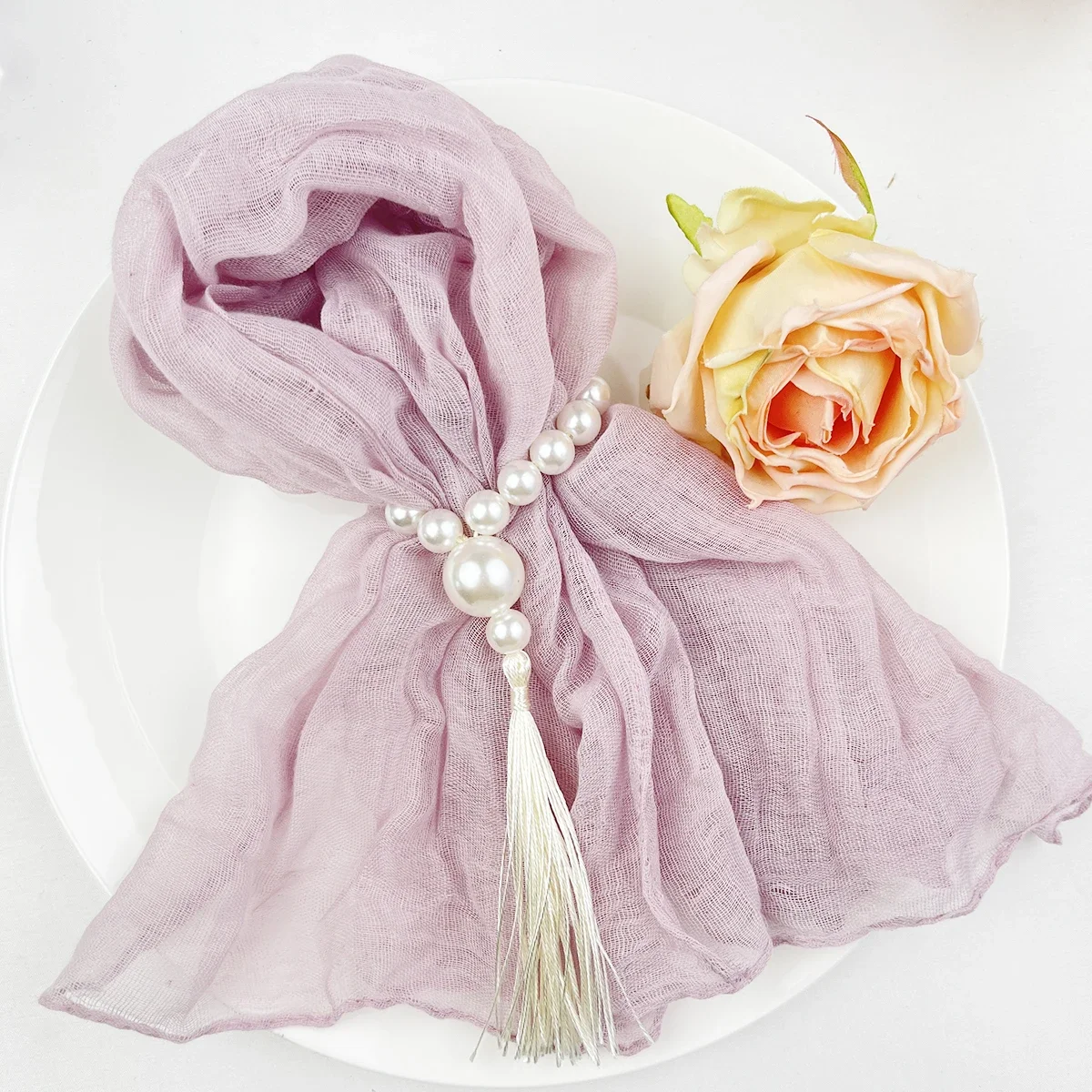 6-102pcs Cheesecloth Napkins Wedding Gauze Napkins Xmas New Year Decoration Dinner Birthday Home Party Christmas Table Decor