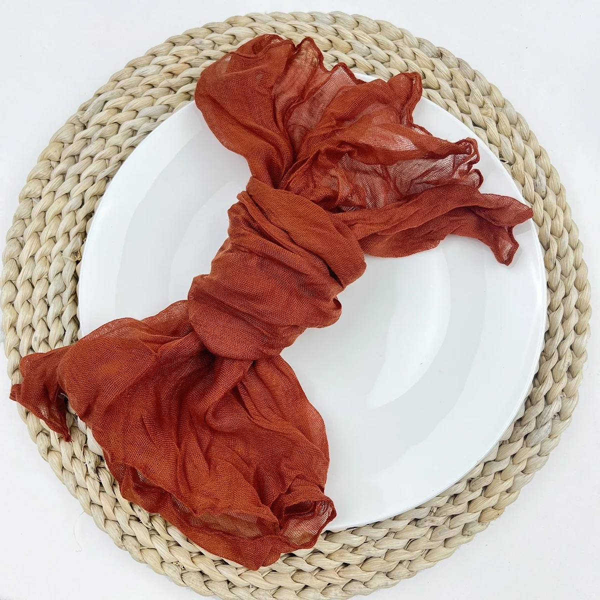 6-102pcs Cheesecloth Napkins Wedding Gauze Napkins Xmas New Year Decoration Dinner Birthday Home Party Christmas Table Decor