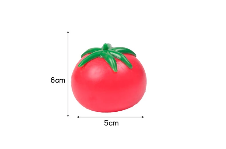 Tomato Squishy Stress Ball Soft Fidget Sensory Toy for ADHD Autism Slow Rebound Squeeze Toy for Adults Kids Christmas Gift