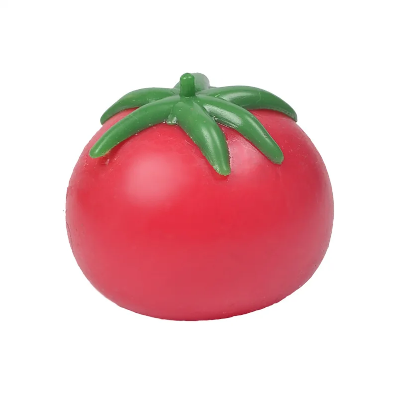 Tomato Squishy Stress Ball Soft Fidget Sensory Toy for ADHD Autism Slow Rebound Squeeze Toy for Adults Kids Christmas Gift