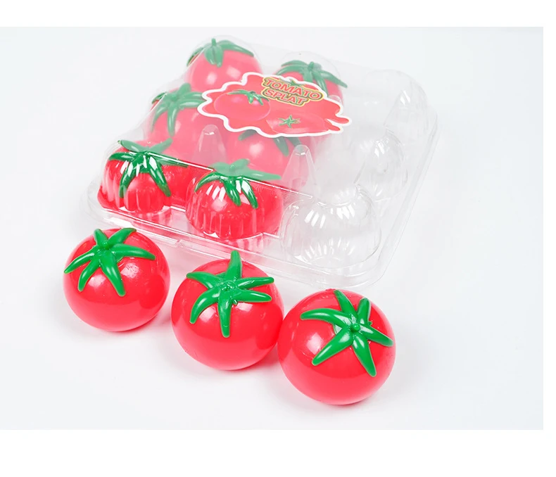 Tomato Squishy Stress Ball Soft Fidget Sensory Toy for ADHD Autism Slow Rebound Squeeze Toy for Adults Kids Christmas Gift