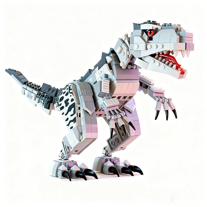 Prehistoric Dinosaur Building Blocks Animal Construction Set T Rex Model STEM Educational Toys Christmas Gift for Boys Kids
