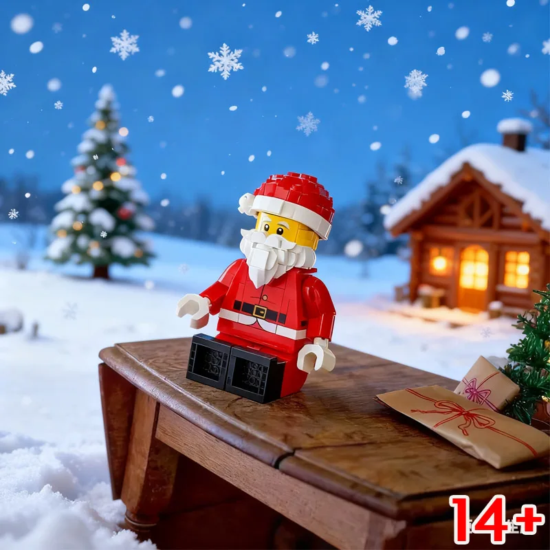 761pcs Hot Toy Up-Scaled Santa Minifigure Building Block Assemble Puzzle Model Holiday Seasonal Birthday Christmas Gifts