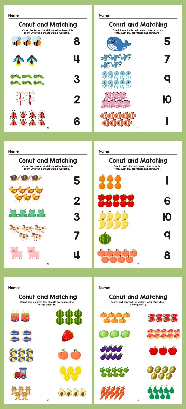 64-Page Interactive Preschool Math Workbook: Number Tracing, Addition and Subtraction Exercises - Early Education Activities for Children over 3 Years Old, Preparatory Course, for Home or Classroom Use - Educational Book for Number Recognition and Basic Arithmetic Skills, Early Education Materials, Fun Illustrations, High-Quality Printing, Learning Tool for Elementary School Students, Christmas Gift