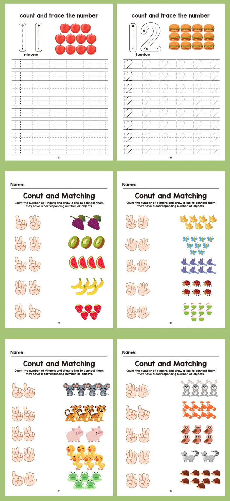 64-Page Interactive Preschool Math Workbook: Number Tracing, Addition and Subtraction Exercises - Early Education Activities for Children over 3 Years Old, Preparatory Course, for Home or Classroom Use - Educational Book for Number Recognition and Basic Arithmetic Skills, Early Education Materials, Fun Illustrations, High-Quality Printing, Learning Tool for Elementary School Students, Christmas Gift