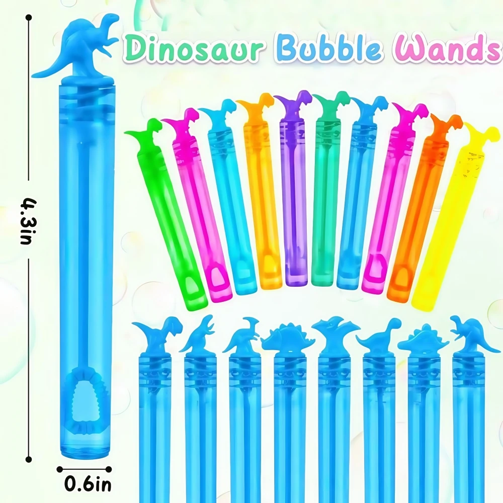 12-48 Pcs Cute Dinosaur Bubble Empty Bottle Birthday Party Baby Shower Wedding Christmas New Year Carnival Party Gift Decoration