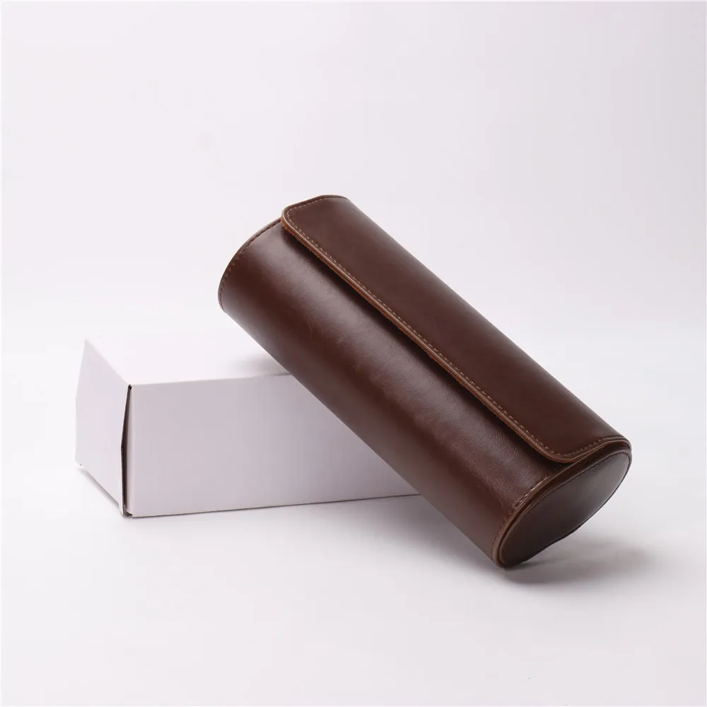 Watch Roll Travel Case 1/2/3-Slot Portable Vintage Leather Watch Display Case Storage Box Watch Organizers Men Christmas Gift