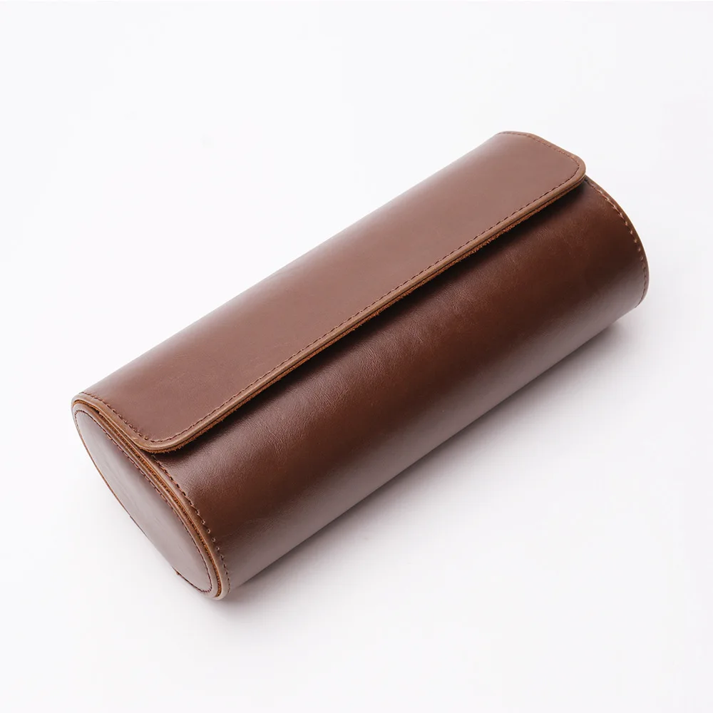 Watch Roll Travel Case 1/2/3-Slot Portable Vintage Leather Watch Display Case Storage Box Watch Organizers Men Christmas Gift