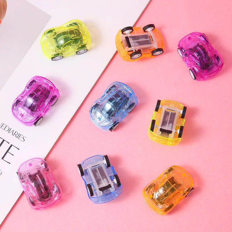 10Pcs Mini Transparent Power Car Airplane Children's Birthday Party Gift Pinata Filler Carnival Christmas Gift Children's Reward