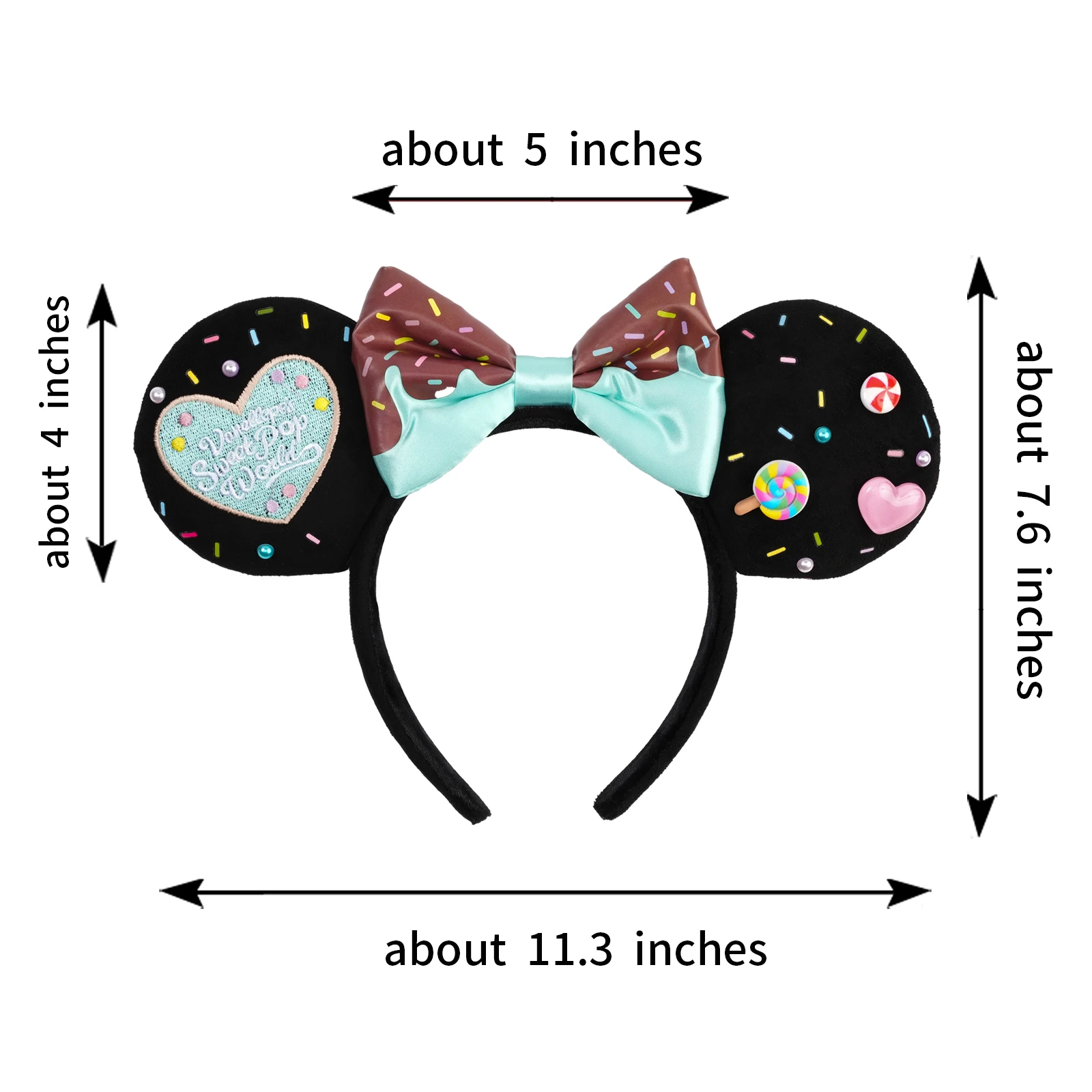 Cartoon Fashion Mouse Ear Headband New Holiday Party Christmas Snowman Headdress Cosplay for Adults Kids DIY Hair Accessories