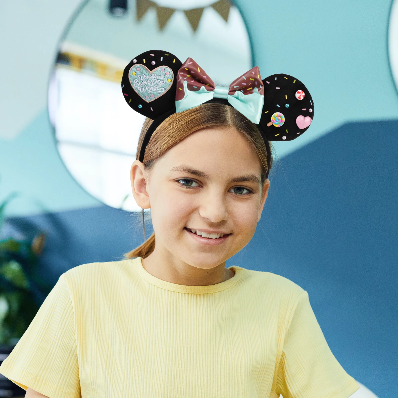 Cartoon Fashion Mouse Ear Headband New Holiday Party Christmas Snowman Headdress Cosplay for Adults Kids DIY Hair Accessories