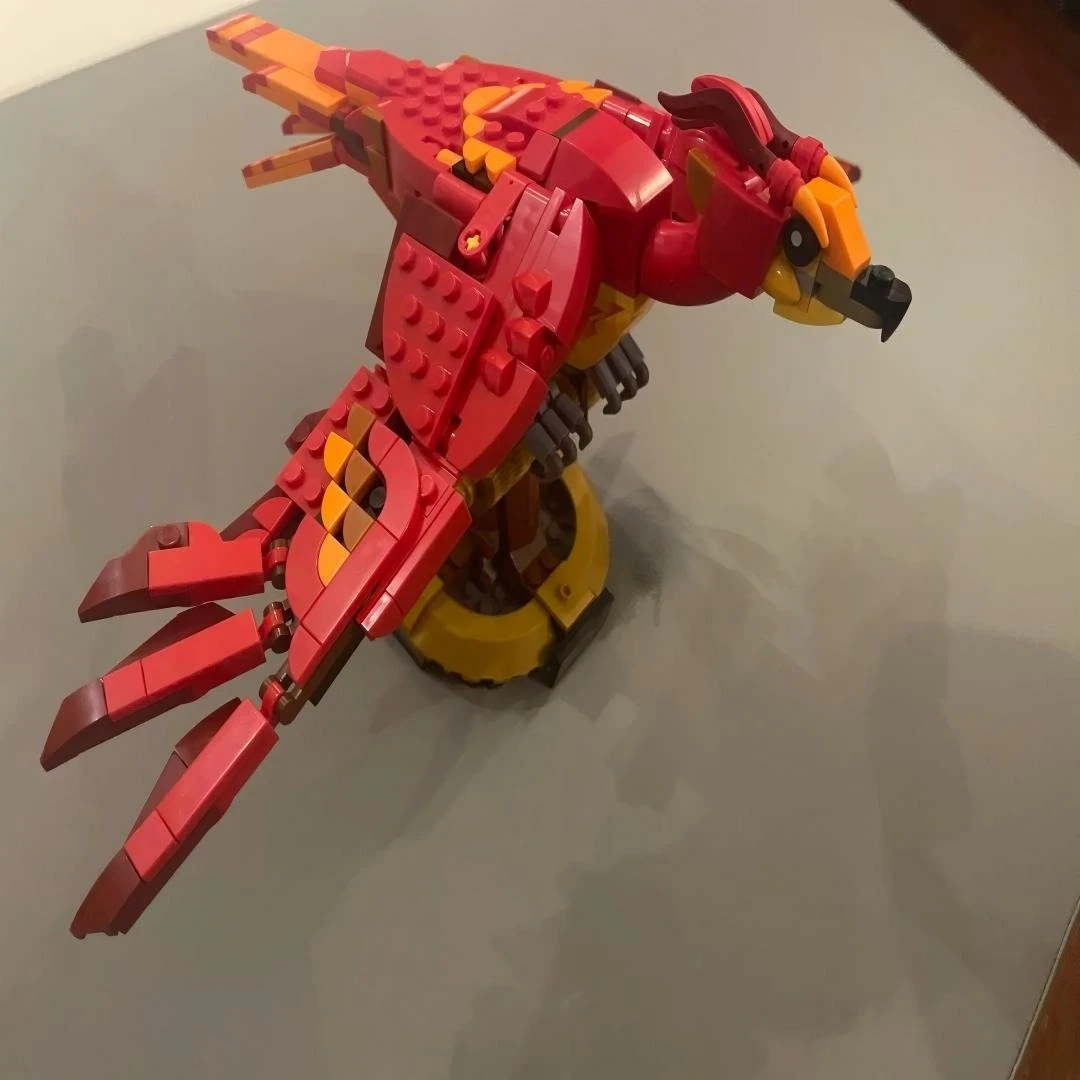Magic World Fire Phoenix Building Blocks Sets Suitable for Christmas Gifts Compatible with Legoed Particles,597pcs.