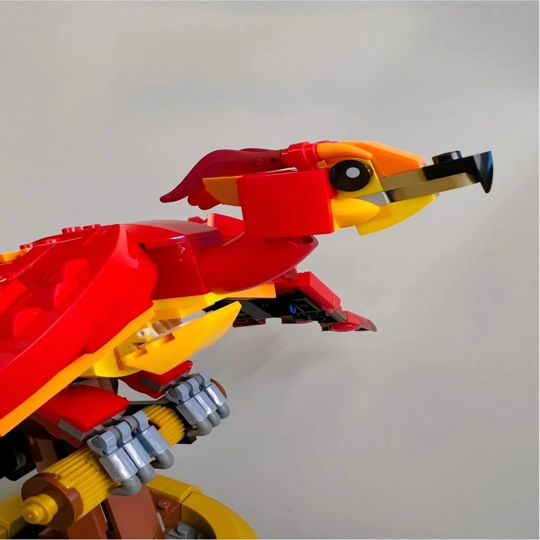 Magic World Fire Phoenix Building Blocks Sets Suitable for Christmas Gifts Compatible with Legoed Particles,597pcs.