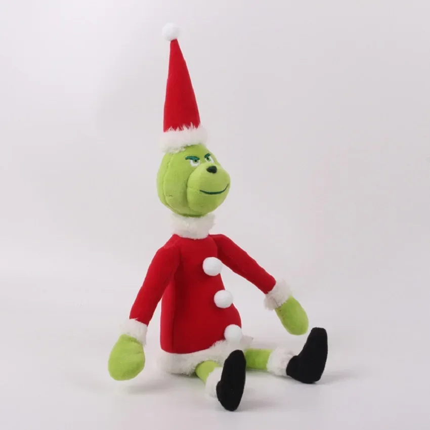 New sell Green Shaggy Anime Figures Perfect Christmas Decoration Green Haired Monster Figurine Plush Doll Kid Birthday Toy Gifts