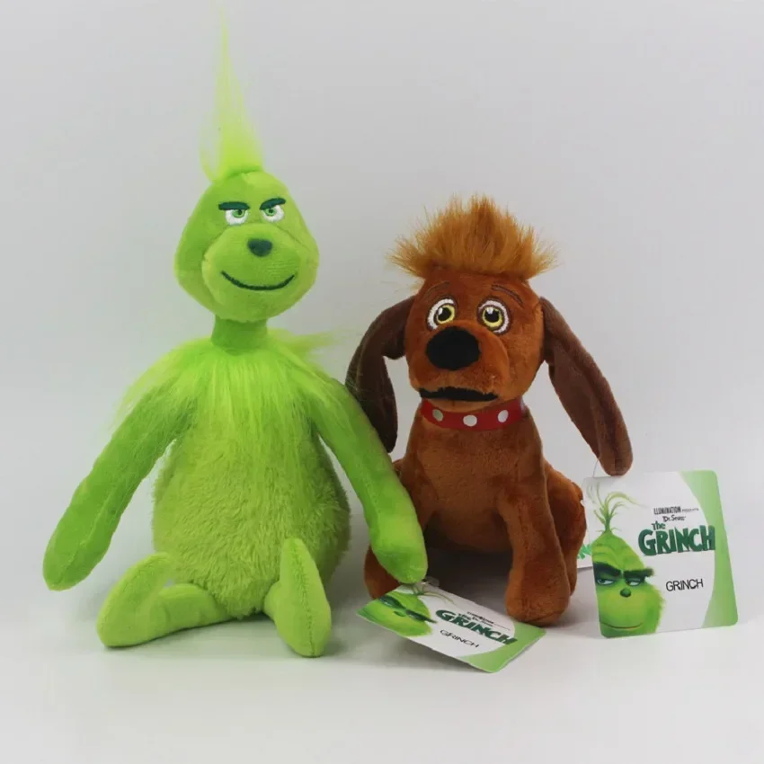 New sell Green Shaggy Anime Figures Perfect Christmas Decoration Green Haired Monster Figurine Plush Doll Kid Birthday Toy Gifts