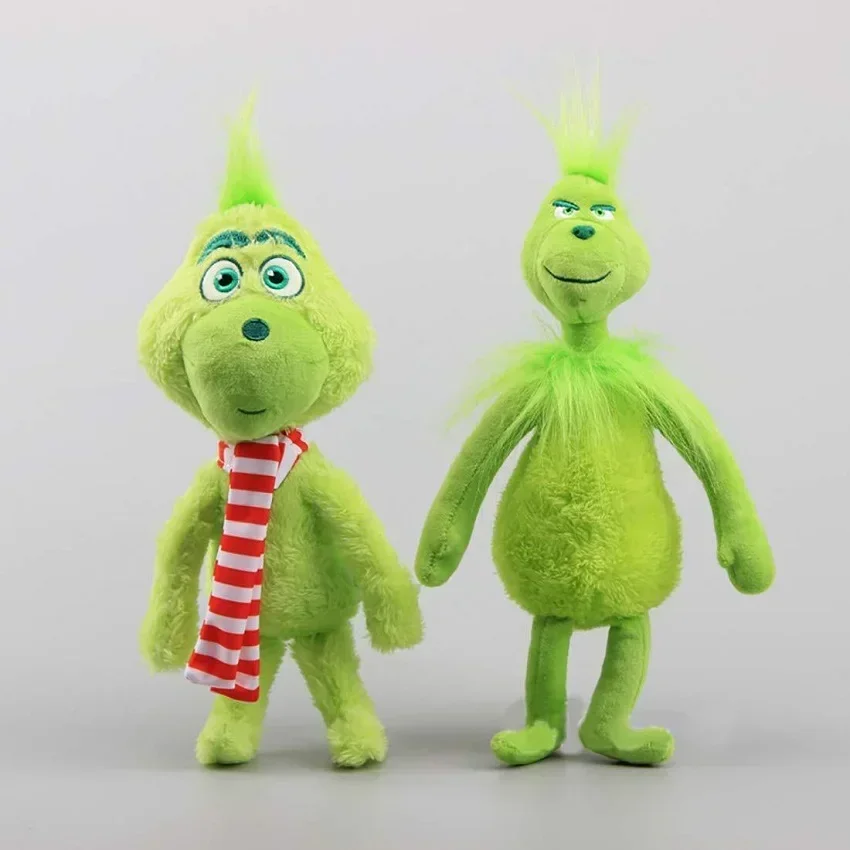 New sell Green Shaggy Anime Figures Perfect Christmas Decoration Green Haired Monster Figurine Plush Doll Kid Birthday Toy Gifts