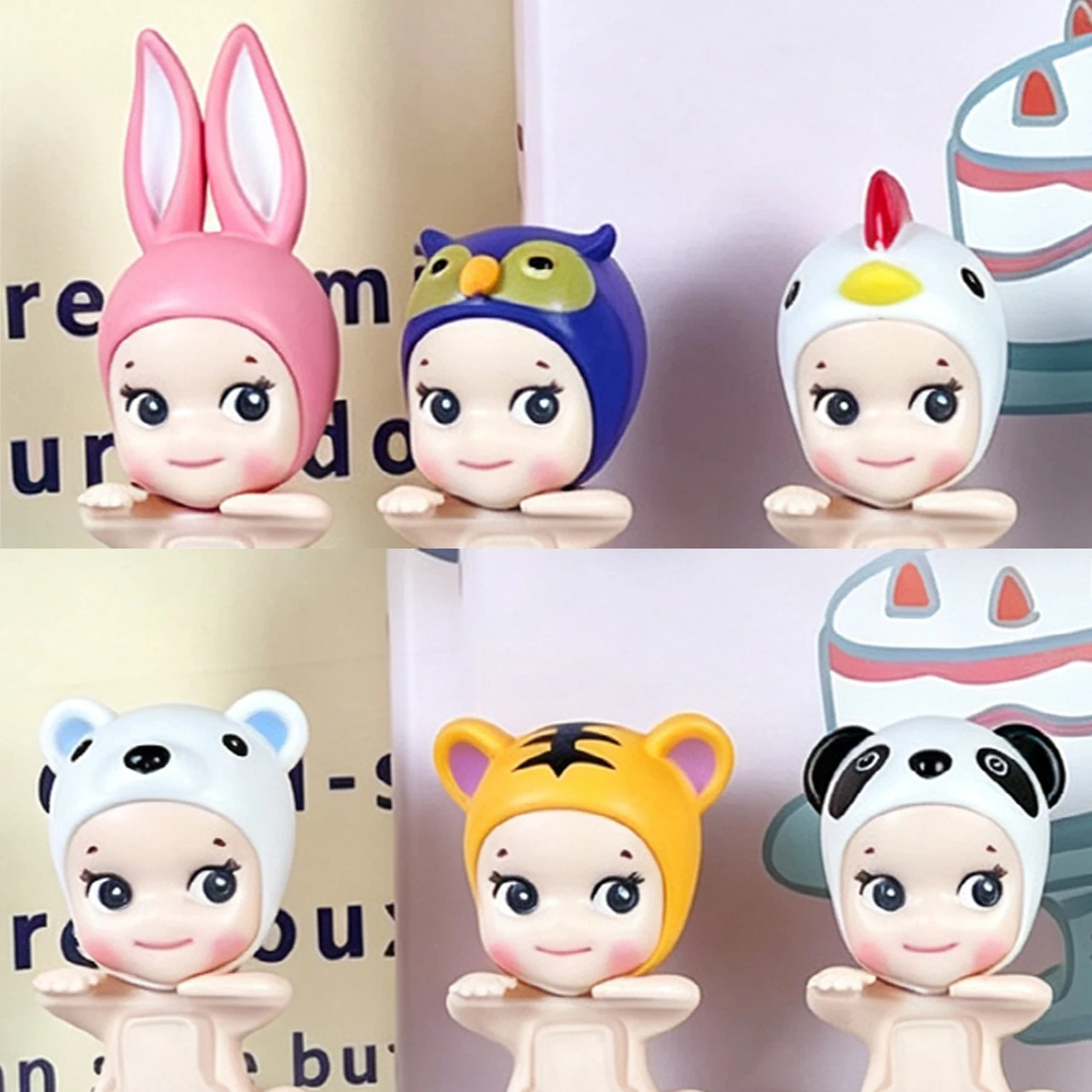 Mini Animal Series Blind Box Anime Figures Cute Dolls Ornaments Fans Anime Christmas Birthday Gift Toy Phone decoration