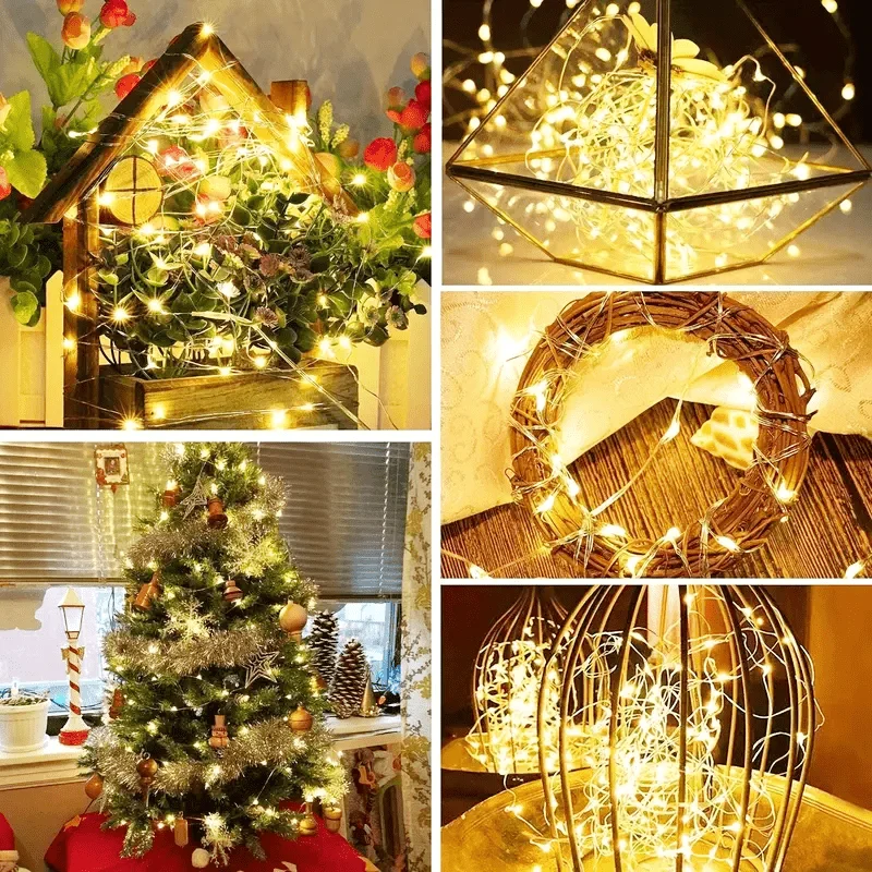 20M/200M USB Fairy Light LED Christmas Tree Light Wedding Birthday Valentine's Day Holiday GiftsDIY Lamp Deco New Year Ornament