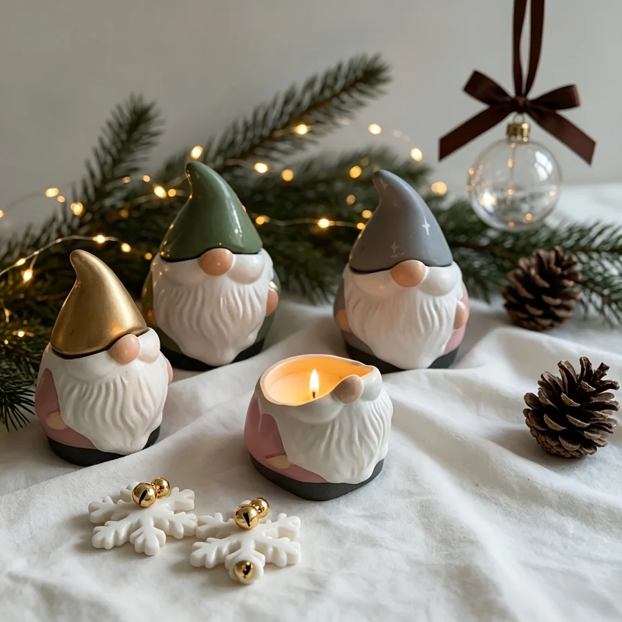 Resin silicone mold DIY Resin Mold for Selling Two Christmas Ornaments, Making Dropper Gypsum Candles, Products, Home Decoration