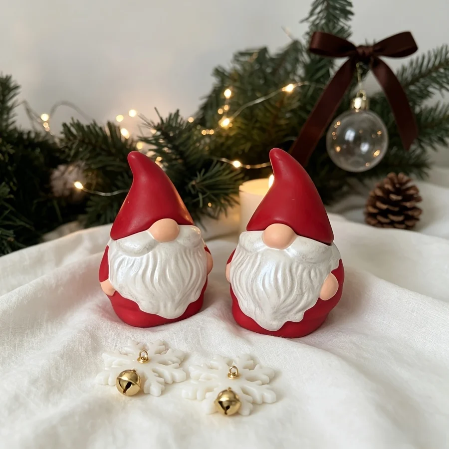 Resin silicone mold DIY Resin Mold for Selling Two Christmas Ornaments, Making Dropper Gypsum Candles, Products, Home Decoration