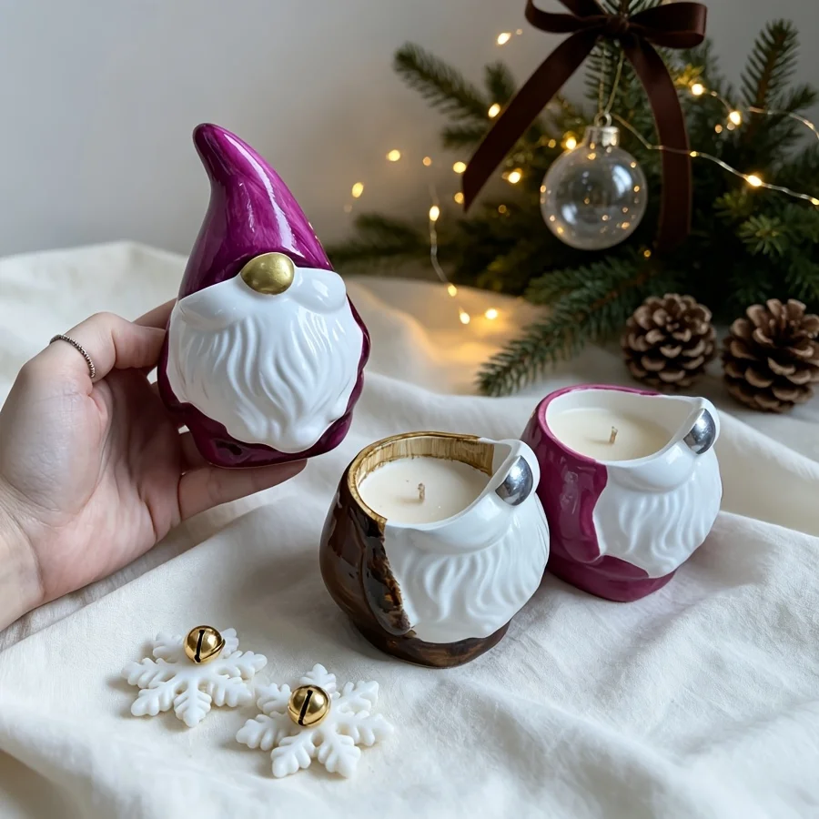 Resin silicone mold DIY Resin Mold for Selling Two Christmas Ornaments, Making Dropper Gypsum Candles, Products, Home Decoration