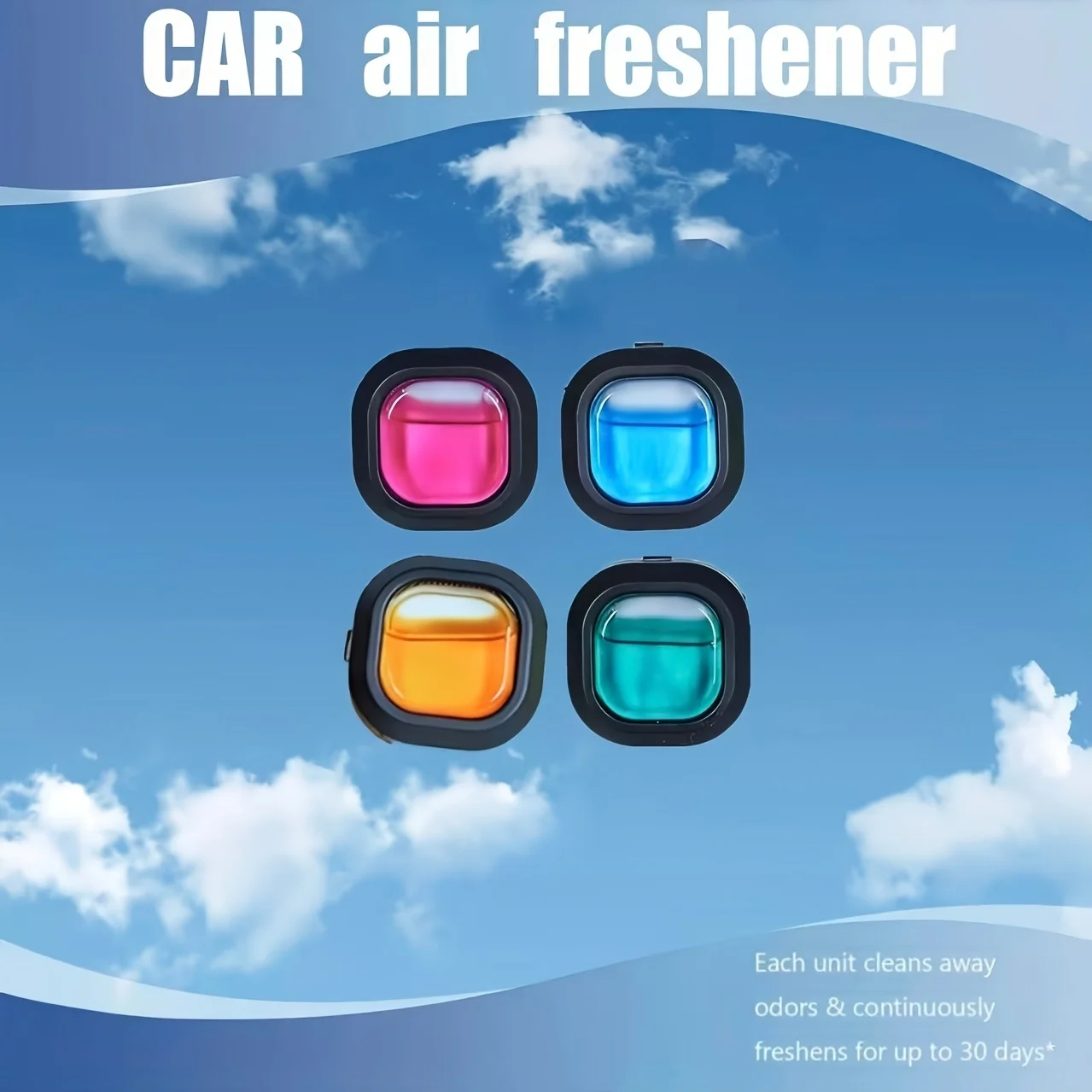 5-Piece Set of Car Air Fresheners with Random Colors, Car Fragrance Diffusers, High-End Scents for Car Air Vents, Long-Lasting Fragrance for the Car Interior, Easy to Install and Compact, Christmas and Halloween Gifts