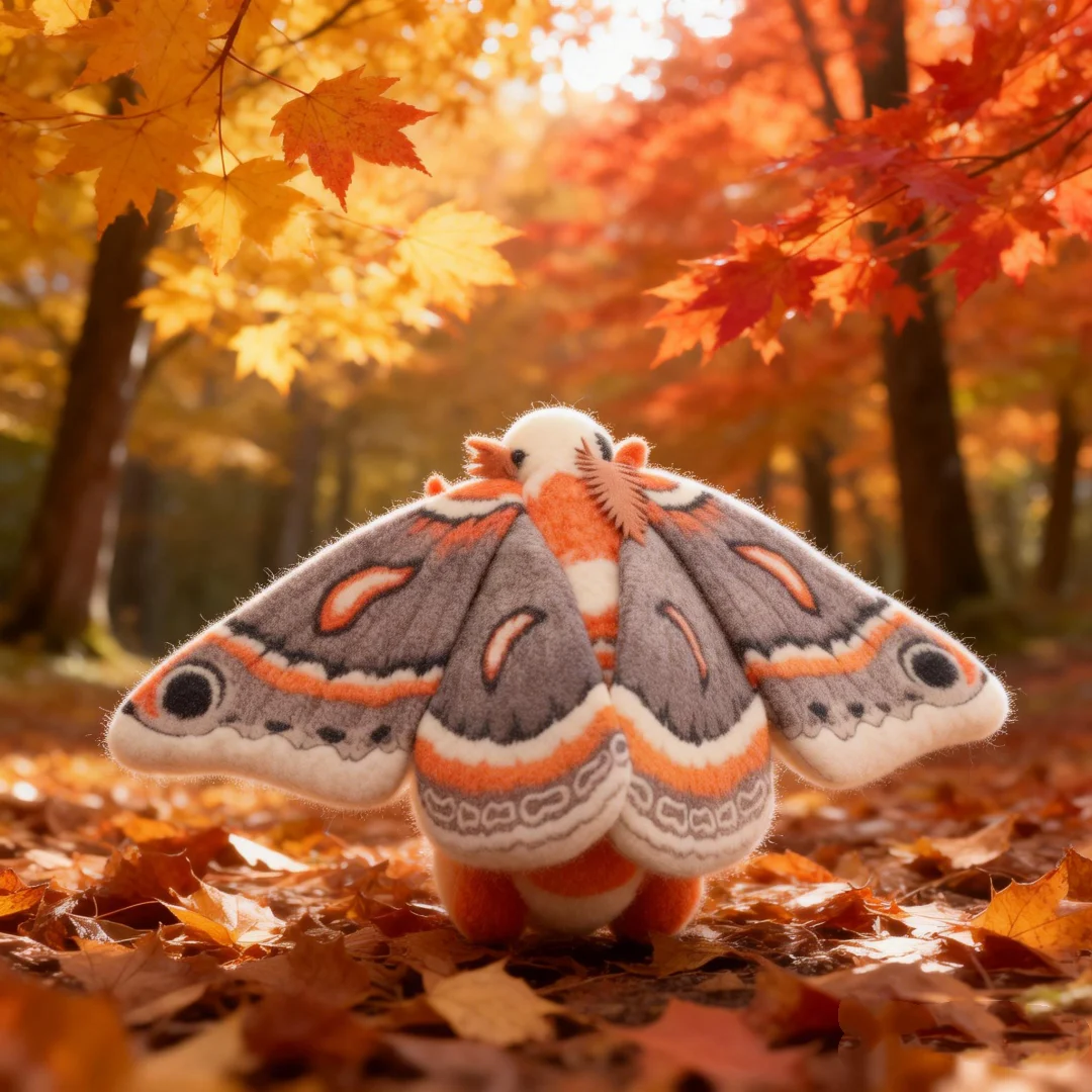 Hyalophora Cecropia Plush Toy Lifelike The Cecropia Moth Stuffed Animals Insect Enthusiasts Kids Christmas Gifts Home Decor