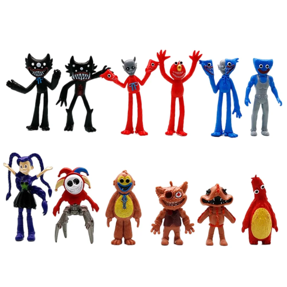 New 5sets Prototype Gibiet Chum Chompkins Horror Game 5 Figure Model Cute Anime Peripherals Toy Birthday Halloween Christmas Toy