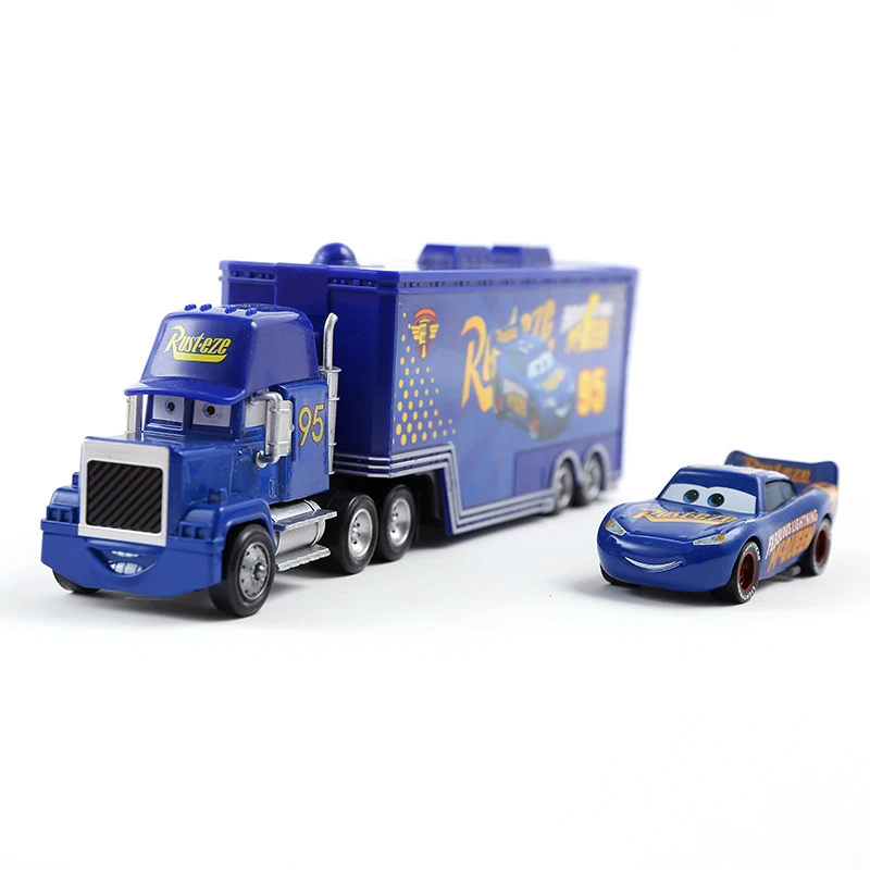 Pixar Cars 3 Green Frank Harvester Storm Jackson Cartoon Model Toys Vehicle Birthday Gift Children's Christmas Gifts Toys