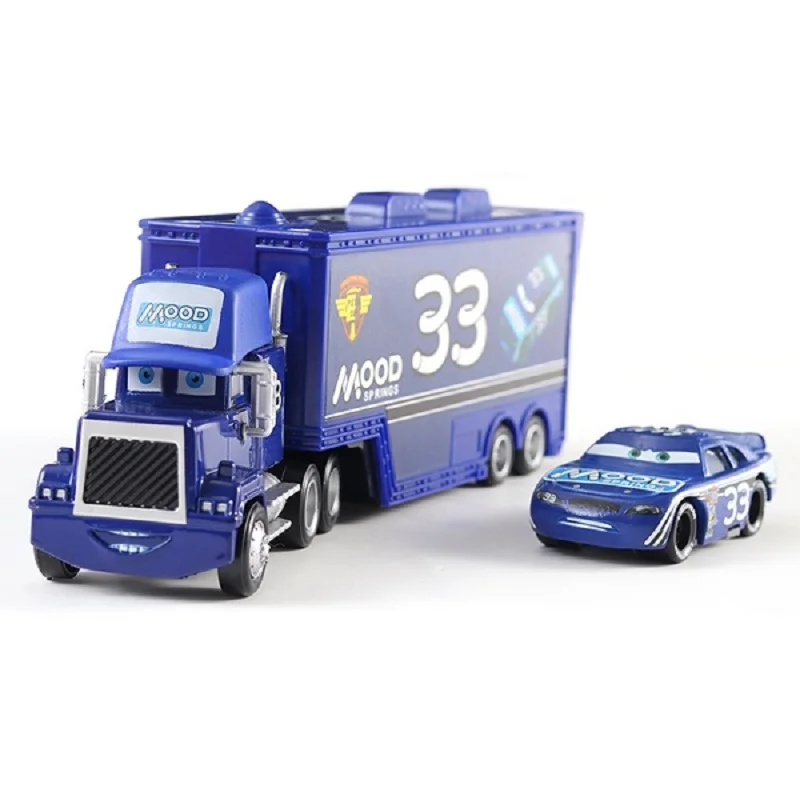 Pixar Cars 3 Green Frank Harvester Storm Jackson Cartoon Model Toys Vehicle Birthday Gift Children's Christmas Gifts Toys