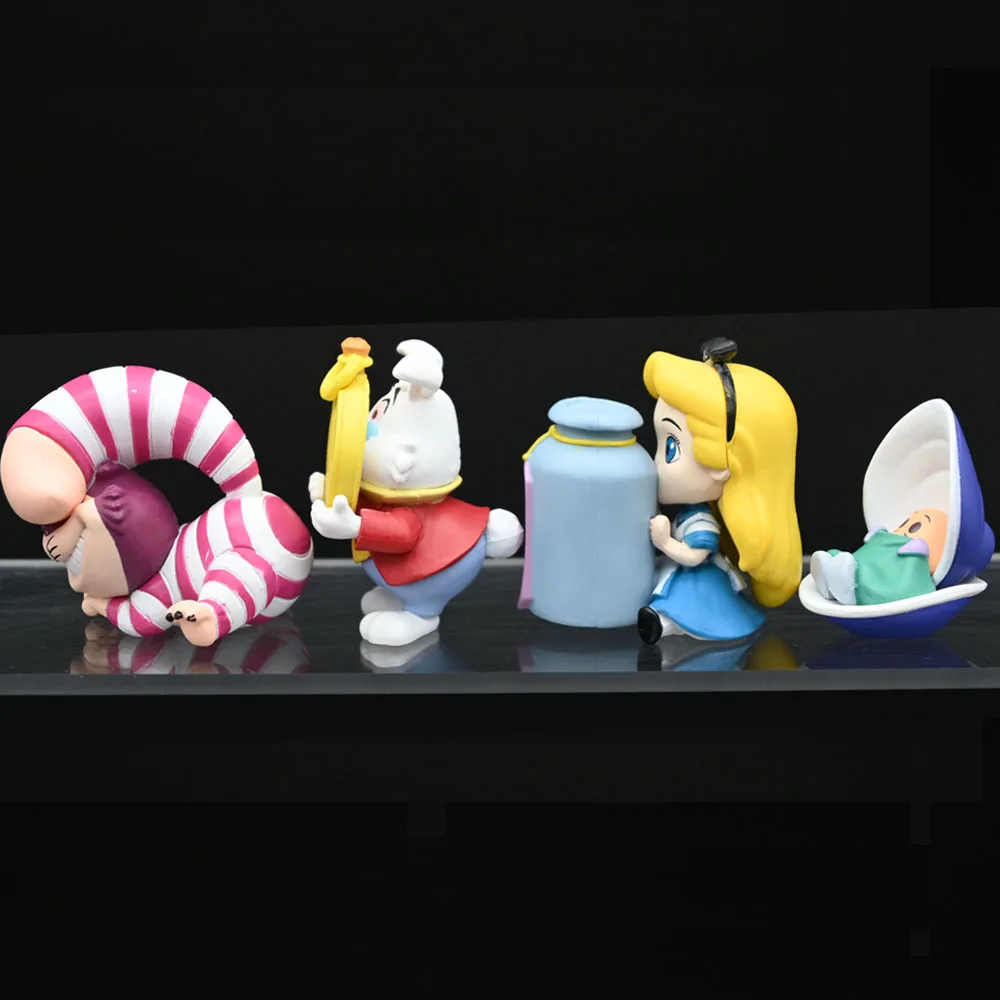 Cartoon Figures Alice In Wonderland Cheshire Cat Baby Oysters Alice Capsule Ornaments Collection Model Toys Kids Christmas Gift