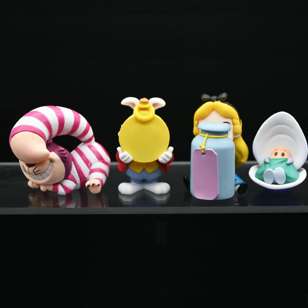 Cartoon Figures Alice In Wonderland Cheshire Cat Baby Oysters Alice Capsule Ornaments Collection Model Toys Kids Christmas Gift