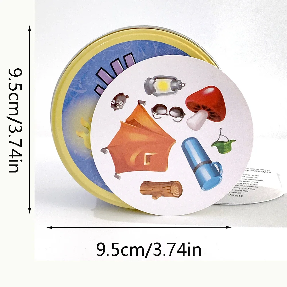 Disney 100 Years Card Board Game Toy Iron Box Family Funny Entertainment Party Holidays Camping Sports Christmas Halloween Gifts
